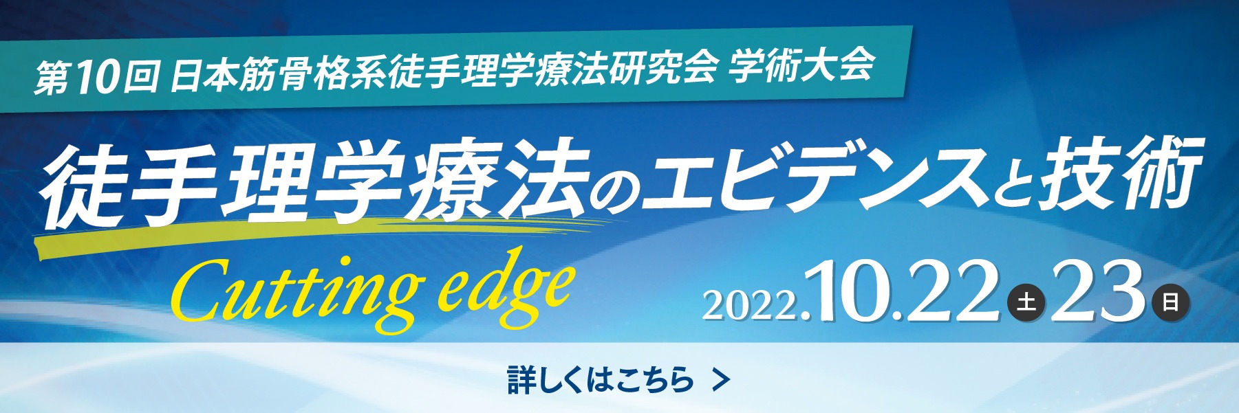 第10回日本筋骨格系徒手理学療法研究会学術大会